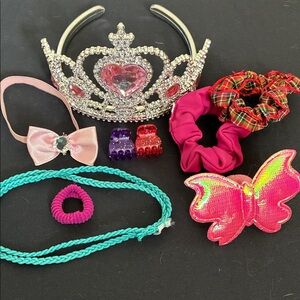Tiara and Hair Accessories Bundle for 18” Doll